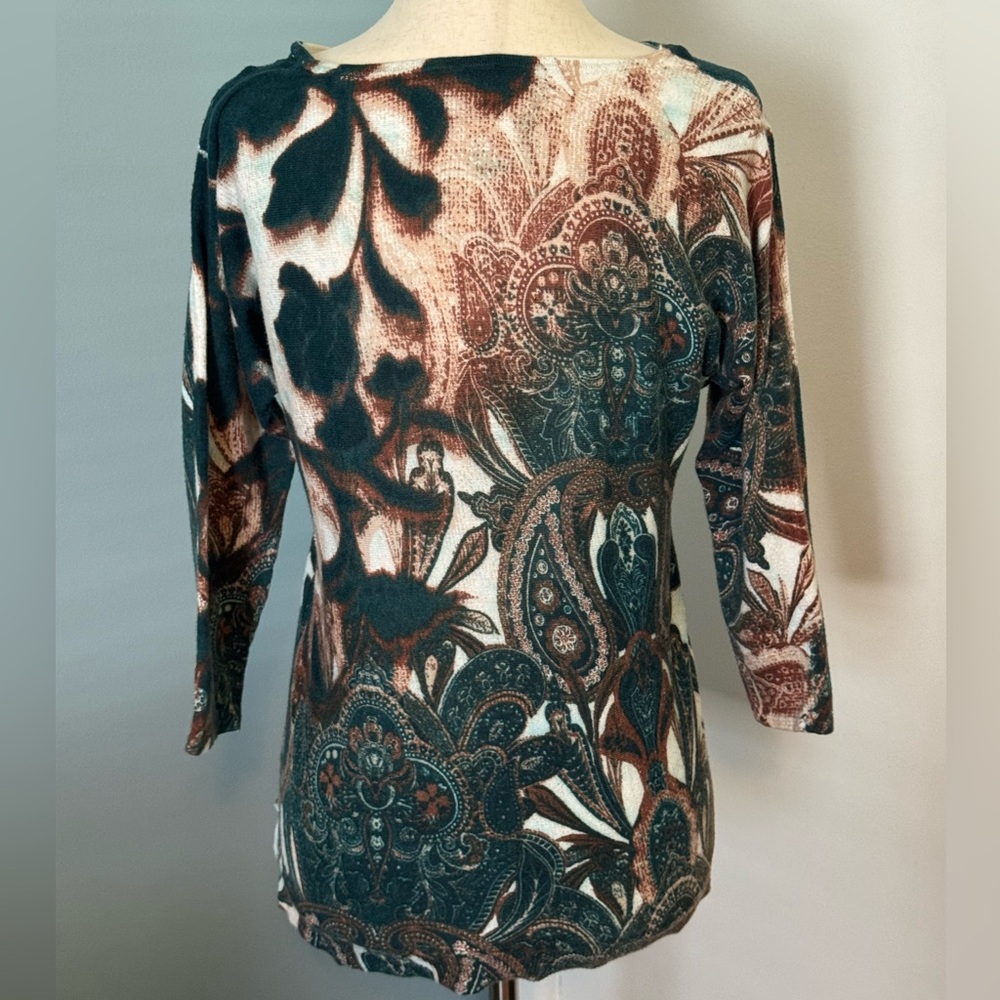 Chico's Multicolor Patterned Top - Picture 3 of 4